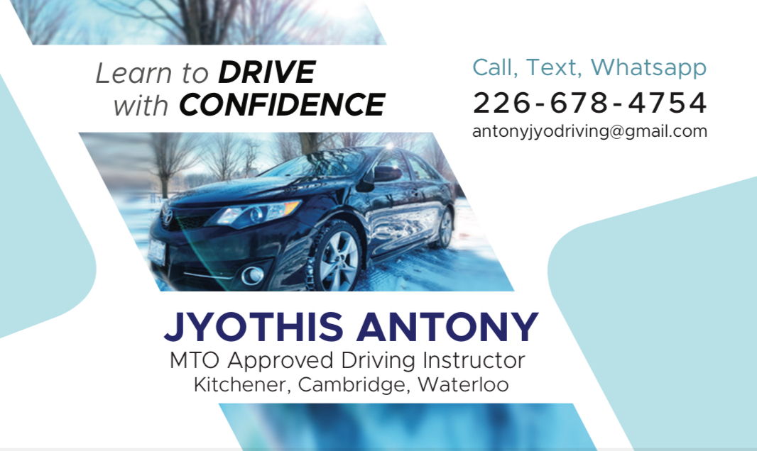 Jyothis – Malayali Driving Instructor