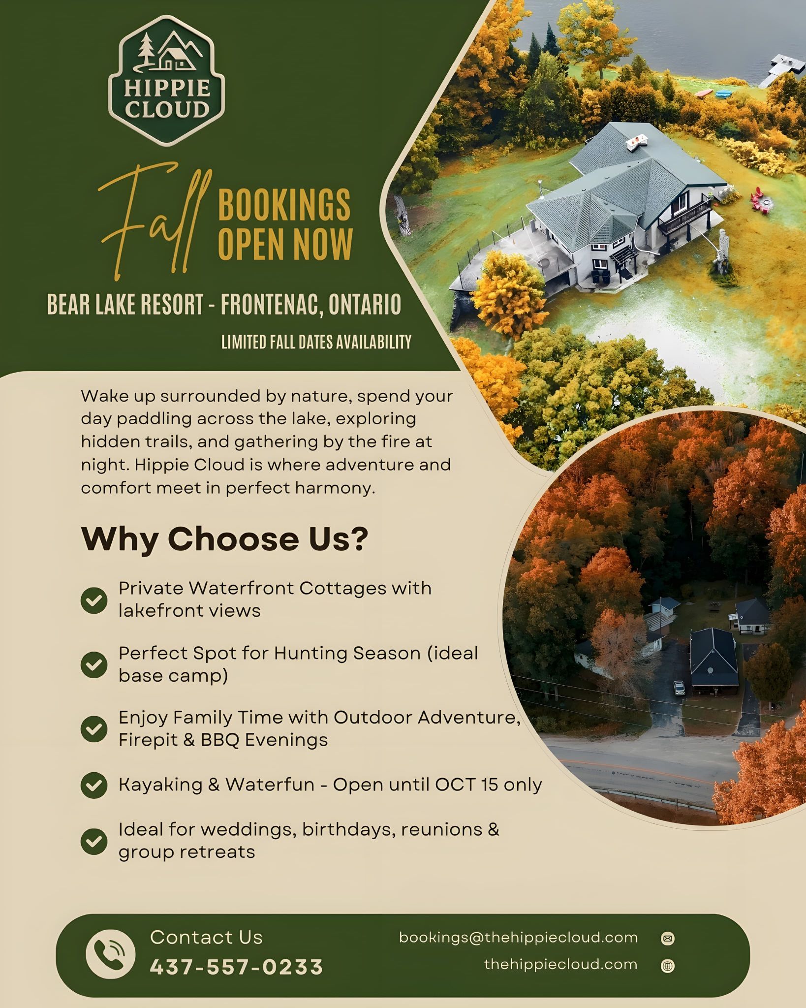 Hippie Cloud – Bear Lake Resort – Frontenac Ontario