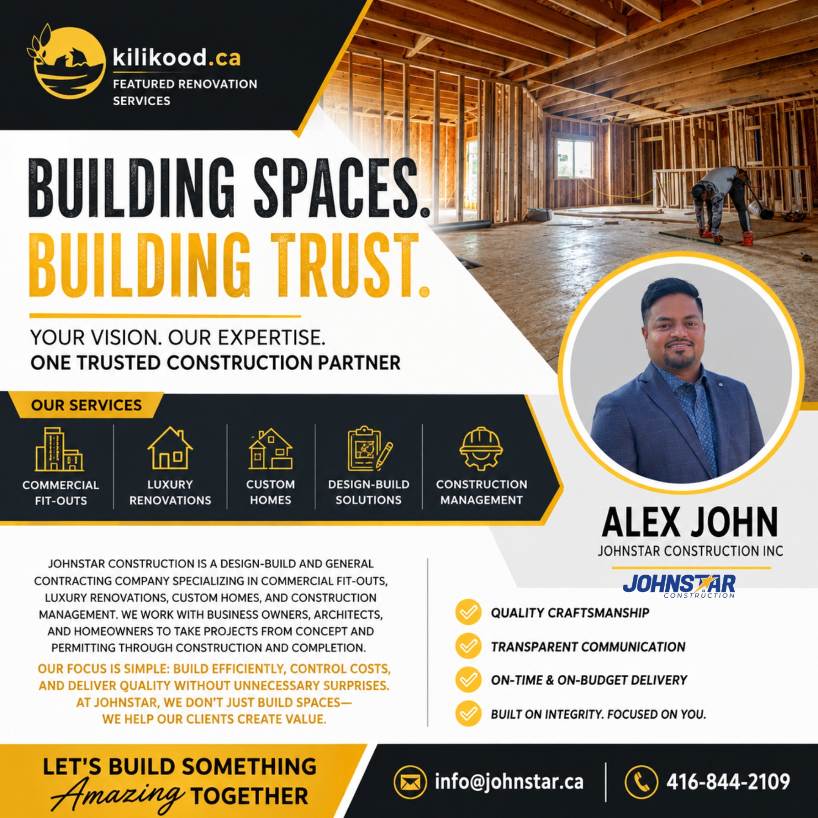 Alex John – JohnStar Construction Inc.